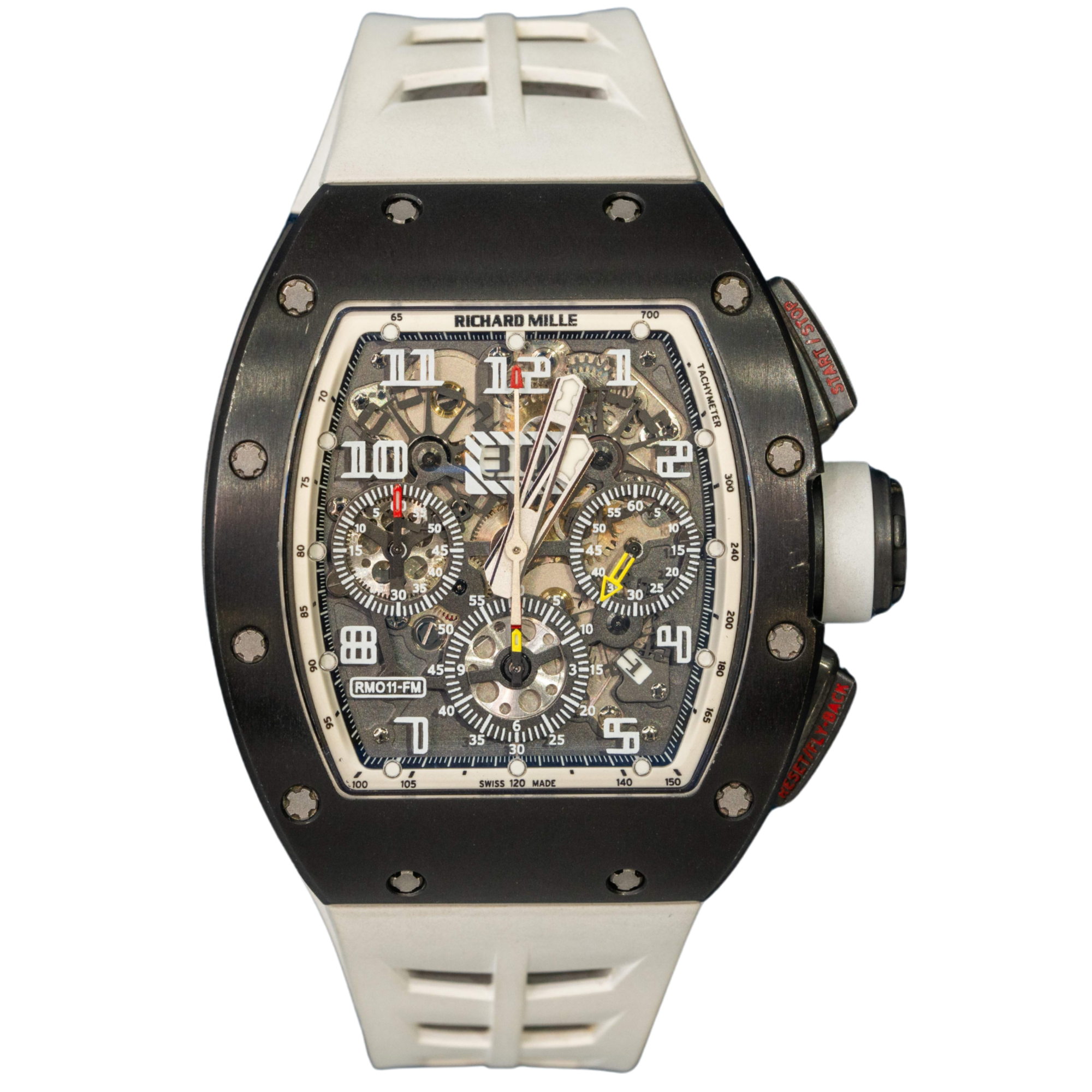 Richard Mille RM011 Black DLC White Rehaut (Limited 30 Pcs)
