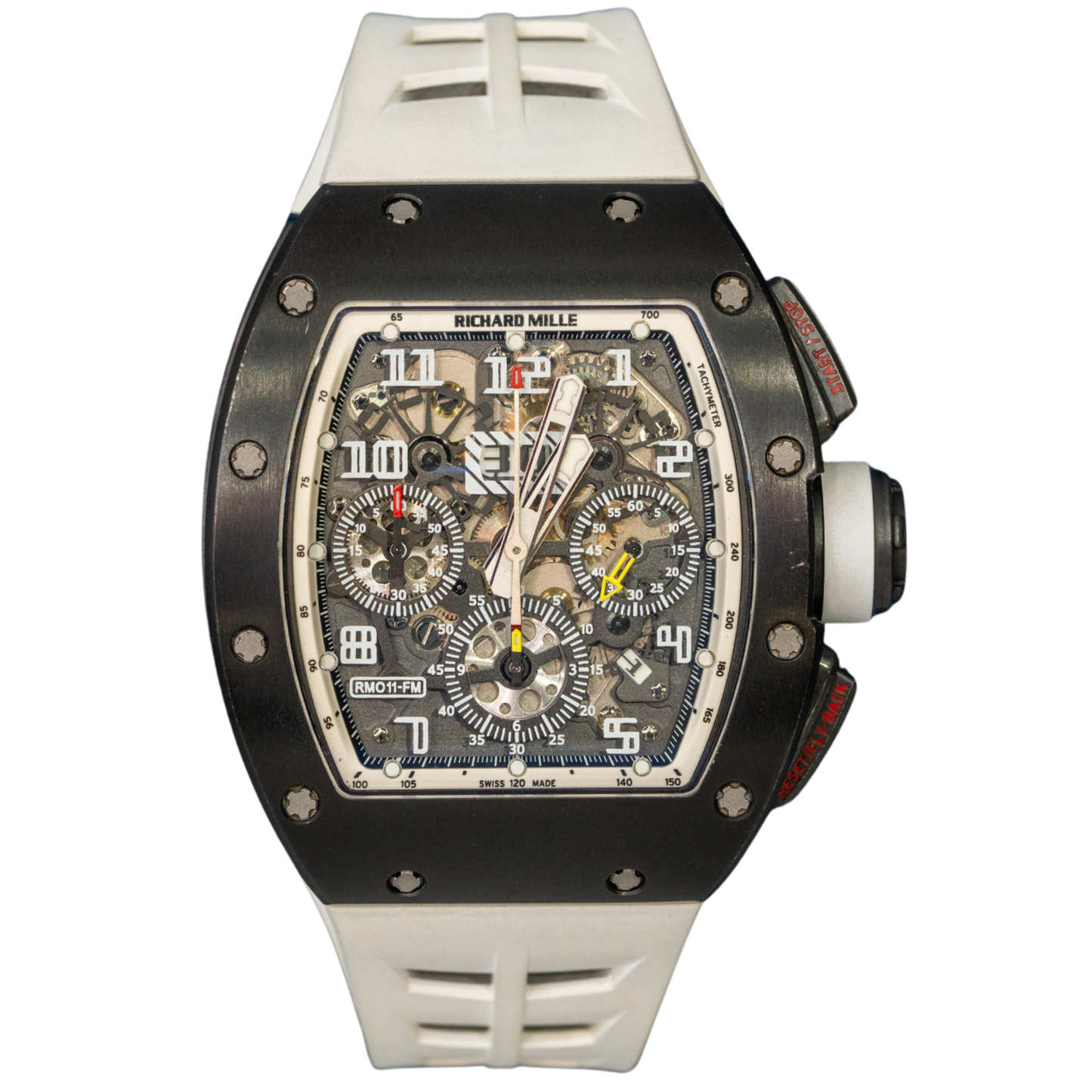 Richard Mille RM011 Black DLC White Rehaut (Limited 30 Pcs)