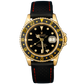 Rolex GMT Master Ref. 16758 Yellow Gold on Strap