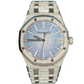 Audemars Piguet Royal Oak Ref. 15512BC.ZZ.1322BC.01 41mm White Gold Royal Oak Full Factory Pave Case and Sapphire Pave Dial (50th Anniversary)