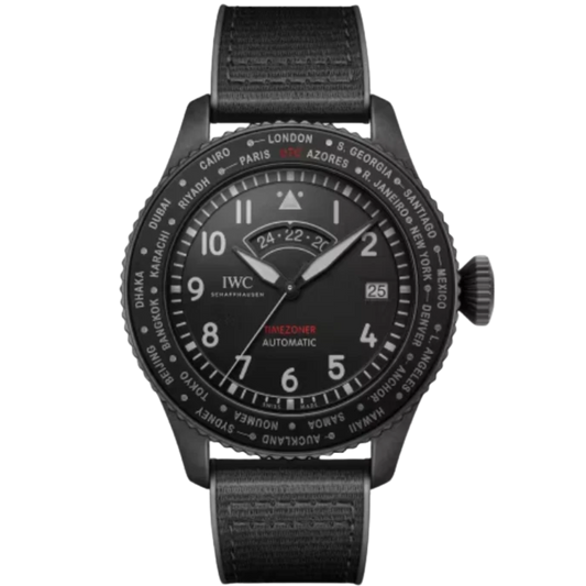PILOT’S WATCH TIMEZONER TOP GUN 46 MM CERATANIUM® WITH BLACK DIAL