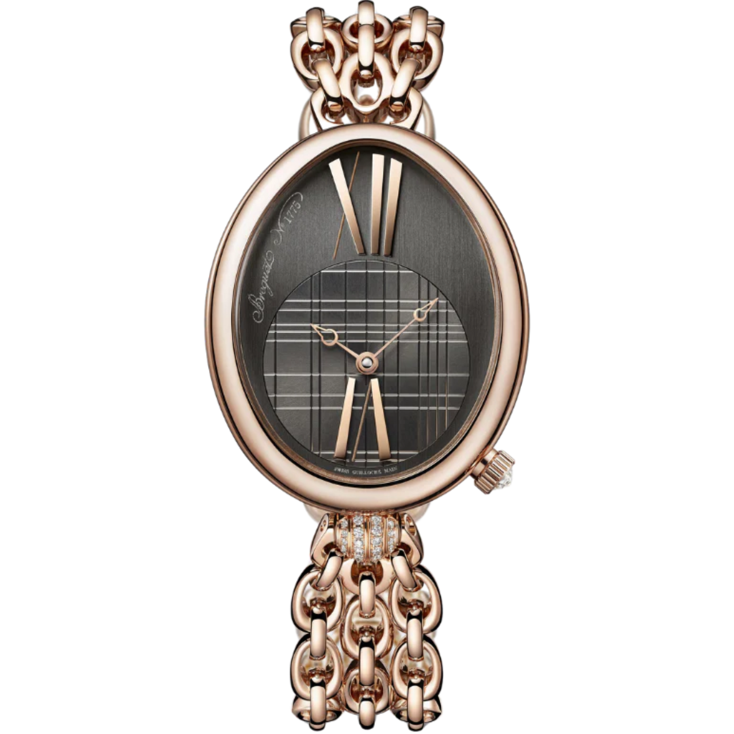 REINE DE NAPLES 8968 43 MM 18K ROSE GOLD WITH ANTHRACITE DIAL