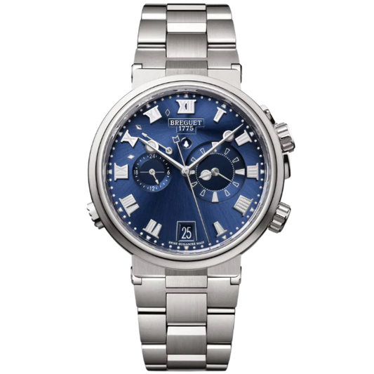 MARINE ALARME MUSICALE 5547 40 MM TITANIUM WITH SUNBURST BLUE DIAL