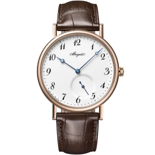 CLASSIQUE 7147 40 MM ROSE GOLD WITH WHITE "GRAND FEU" ENAMEL DIAL