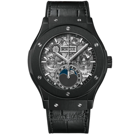 CLASSIC FUSION 42 MM AEROFUSION MOONPHASE BLACK MAGIC