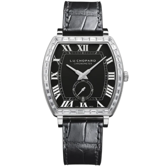 L.U.C HERITAGE GRAND CRU 39 MM ETHICAL WHITE GOLD WITH MATTE BLACK DIAL