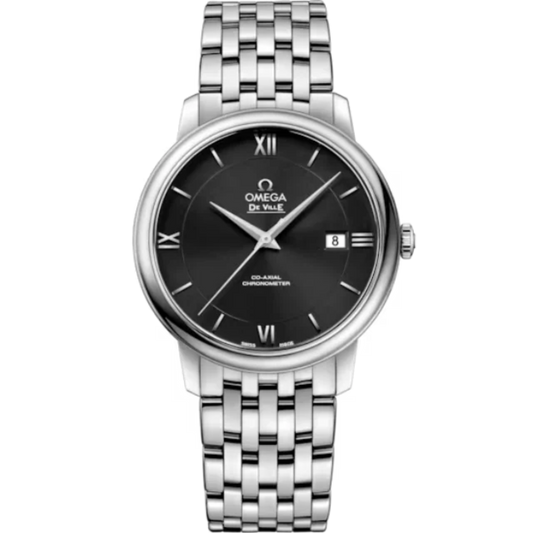DE VILLE PRESTIGE 39 MM STAINLESS STEEL WITH BLACK DIAL