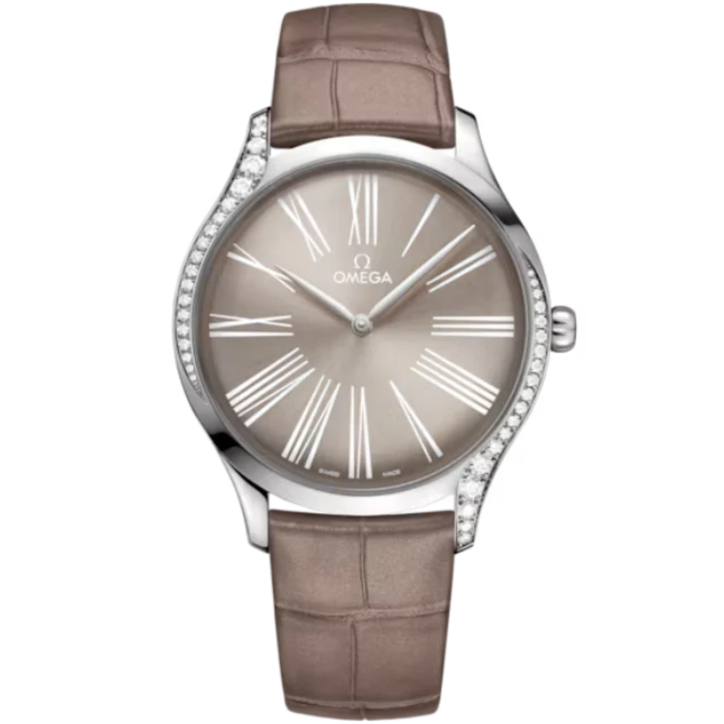 DE VILLE TRÉSOR 39 MM STAINLESS STEEL WITH GREY DIAL