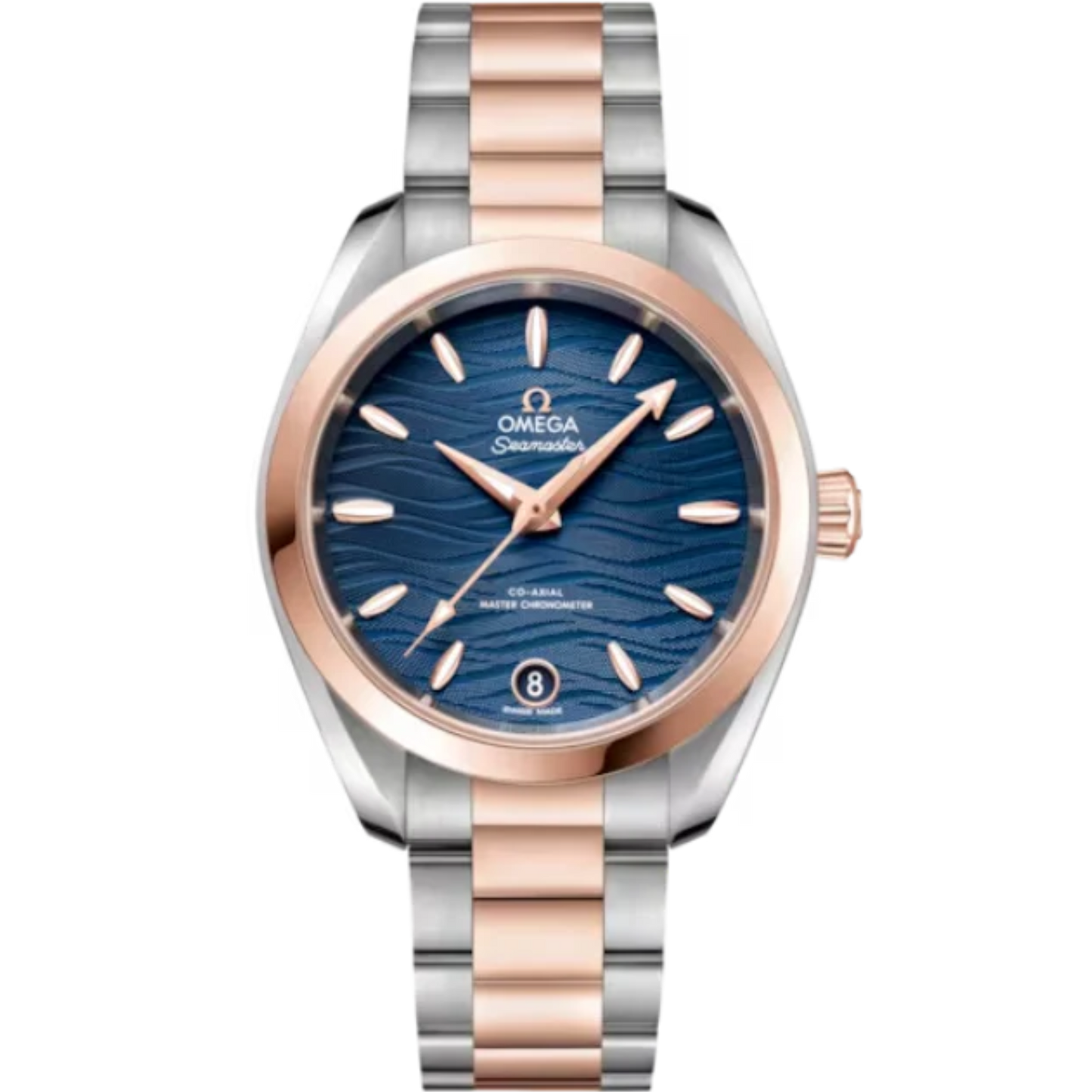 SEAMASTER AQUA TERRA 150M 34 MM STAINLESS STEEL - SEDNA™ GOLD WITH BLUE DIAL