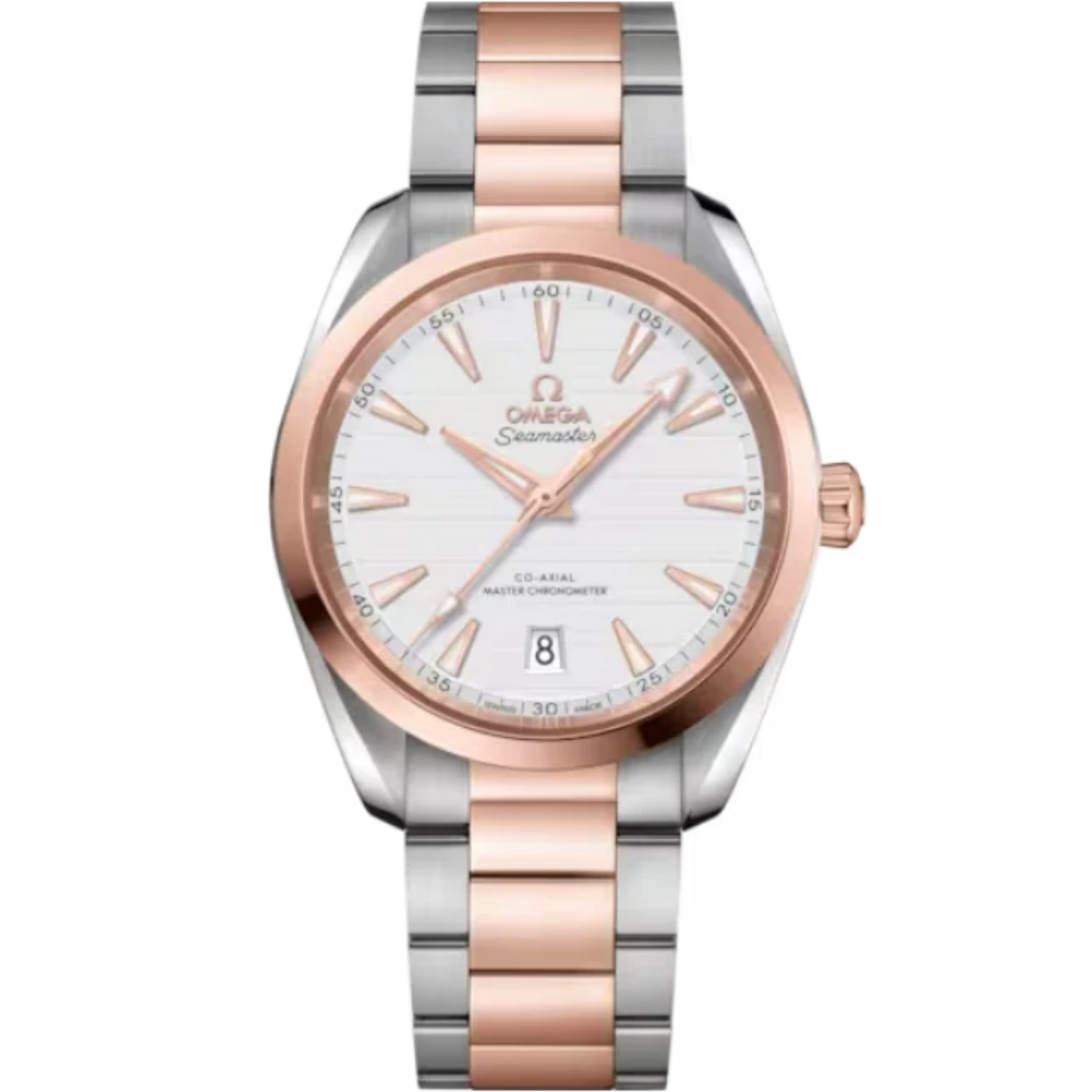 SEAMASTER AQUA TERRA 150M 38 MM STAINLESS STEEL - SEDNA™  GOLD WITH SILVER DIAL