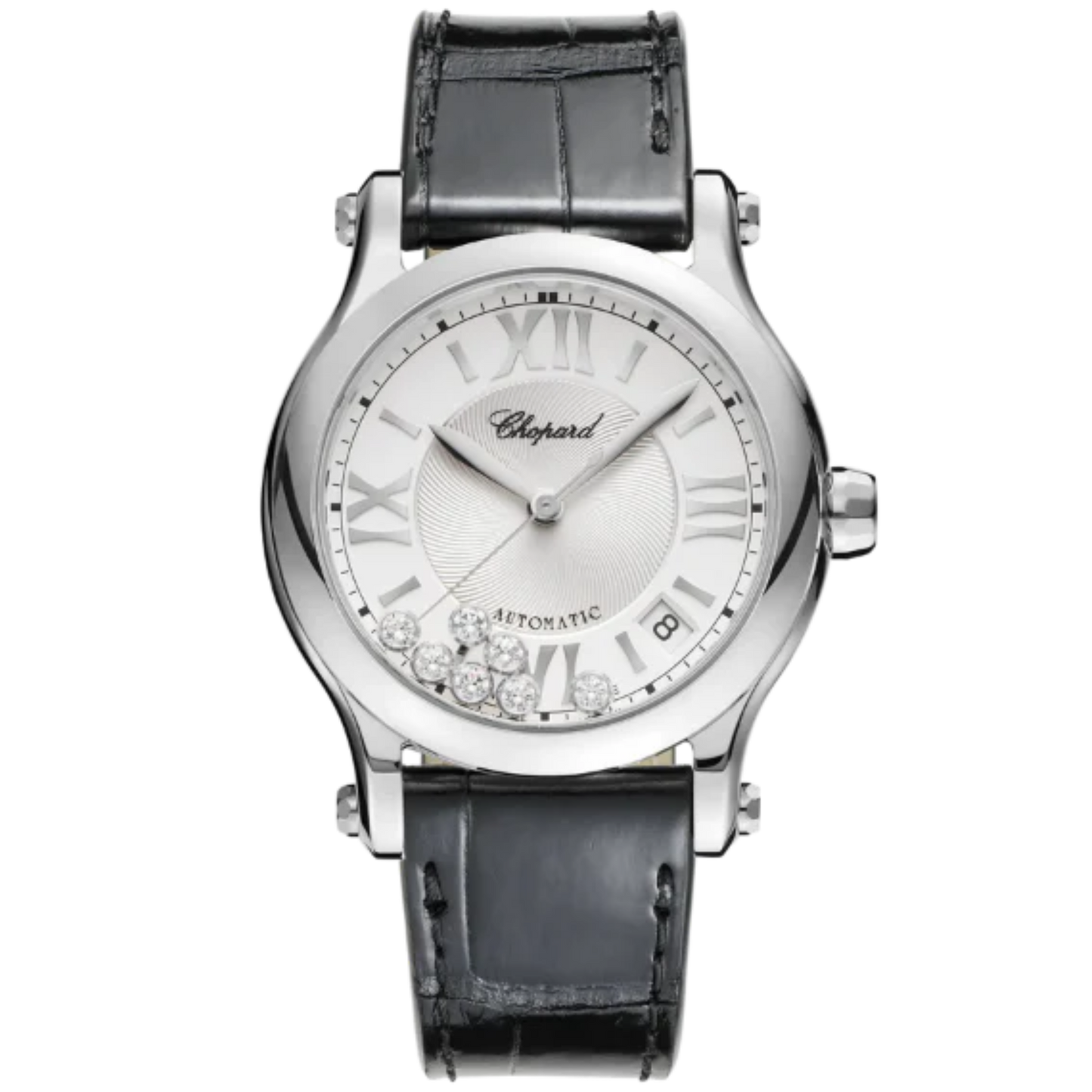 HAPPY SPORT 36 MM LUCENT STEEL™ WITH SILVER DIAL