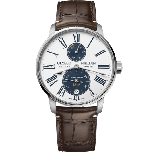 MARINE TORPILLEUR PANDA 42 MM STAINLESS STEEL WITH WHITE DIAL