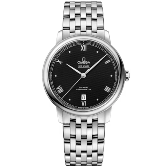 DE VILLE PRESTIGE 39 MM STAINLESS STEEL WITH BLACK DIAL