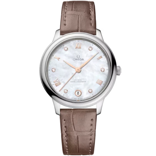 DE VILLE PRESTIGE 34 MM STAINLESS STEEL WITH MOTHER OF PEARL DIAL