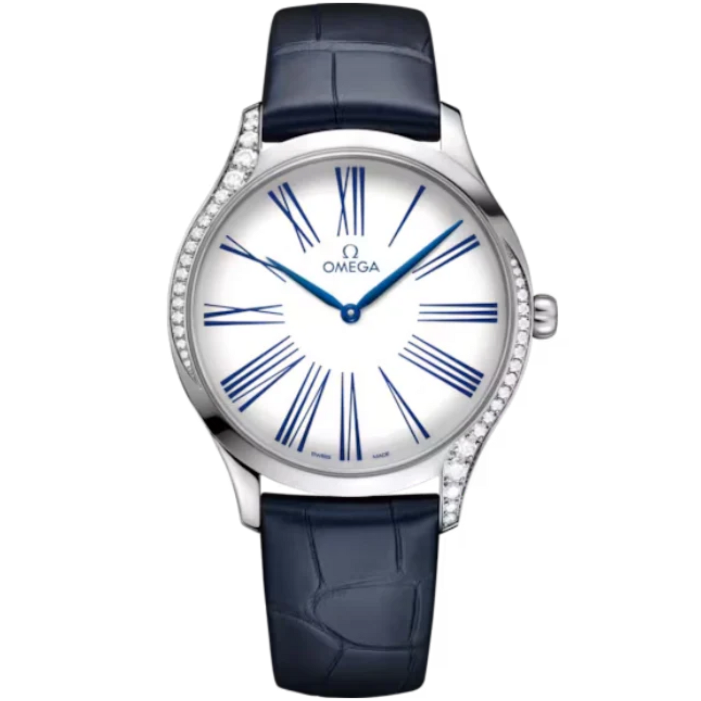 DE VILLE TRÉSOR 39 MM STAINLESS STEEL WITH WHITE DIAL