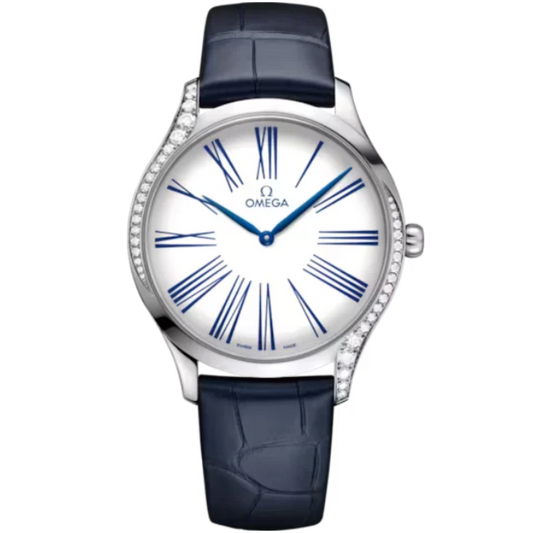 DE VILLE TRÉSOR 39 MM STAINLESS STEEL WITH WHITE DIAL