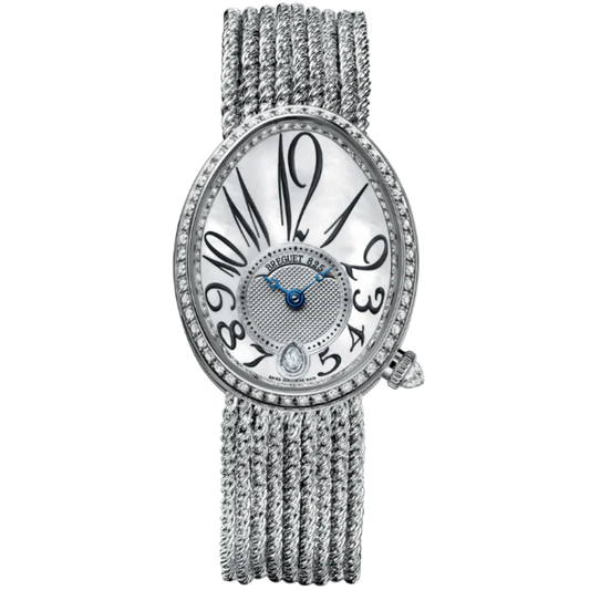 REINE DE NAPLES 8918 36 MM WHITE GOLD WITH MOTHER OF PEARL DIAL