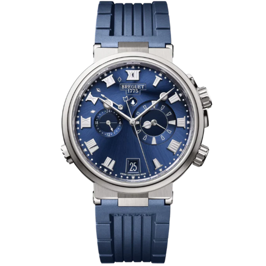 MARINE ALARME MUSICALE 5547 40 MM TITANIUM WITH SUNBURST BLUE DIAL