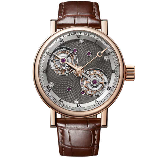 DOUBLE TOURBILLON 5347 44 MM ROSE GOLD WITH GREY ENAMEL COATING DIAL