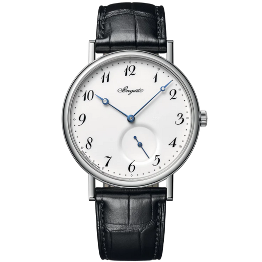 CLASSIQUE 7147 40 MM WHITE GOLD WITH WHITE "GRAND FEU" ENAMEL DIAL