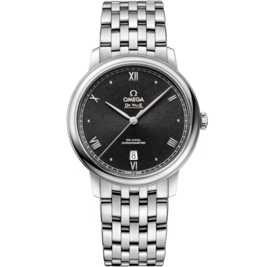 DE VILLE PRESTIGE 39 MM STAINLESS STEEL WITH BLACK DIAL