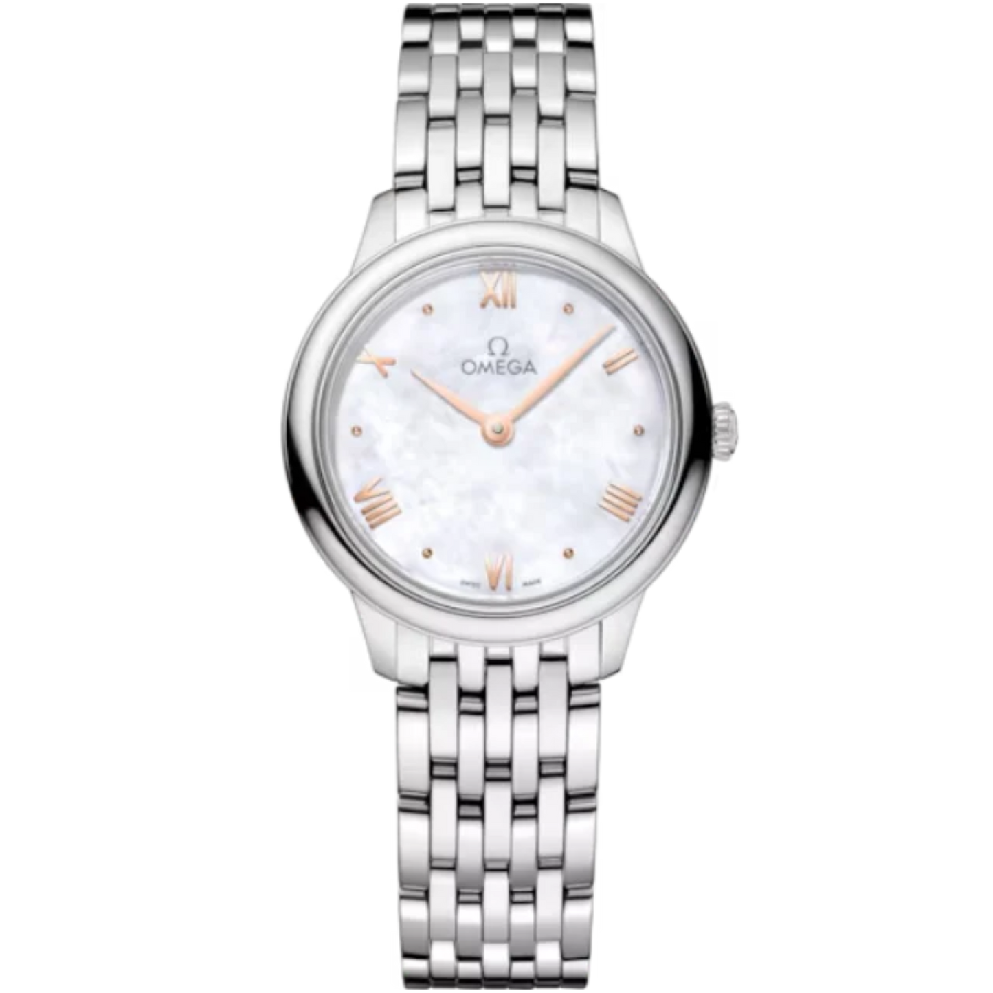 DE VILLE PRESTIGE 27 MM STAINLESS STEEL WITH MOTHER OF PEARL DIAL