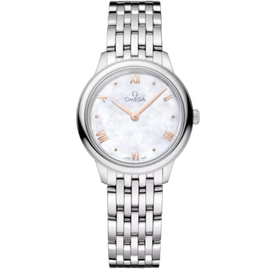 DE VILLE PRESTIGE 27 MM STAINLESS STEEL WITH MOTHER OF PEARL DIAL