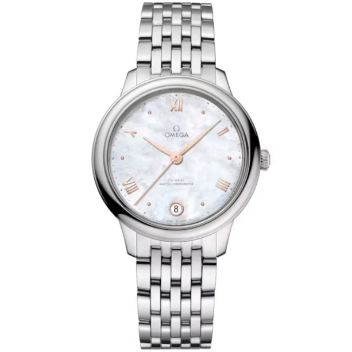 DE VILLE PRESTIGE 34 MM STAINLESS STEEL WITH MOTHER OF PEARL DIAL