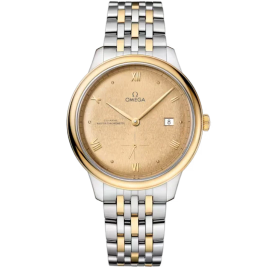 DE VILLE PRESTIGE 41 MM STAINLESS STEEL - YELLOW GOLD WITH YELLOW DIAL
