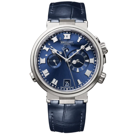 MARINE ALARME MUSICALE 5547 40 MM TITANIUM WITH SUNBURST BLUE DIAL