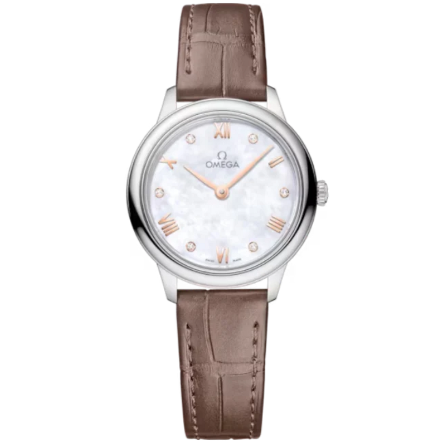 DE VILLE PRESTIGE 27 MM STAINLESS STEEL WITH MOTHER OF PEARL DIAL