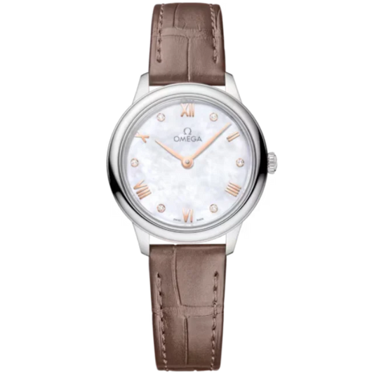 DE VILLE PRESTIGE 27 MM STAINLESS STEEL WITH MOTHER OF PEARL DIAL
