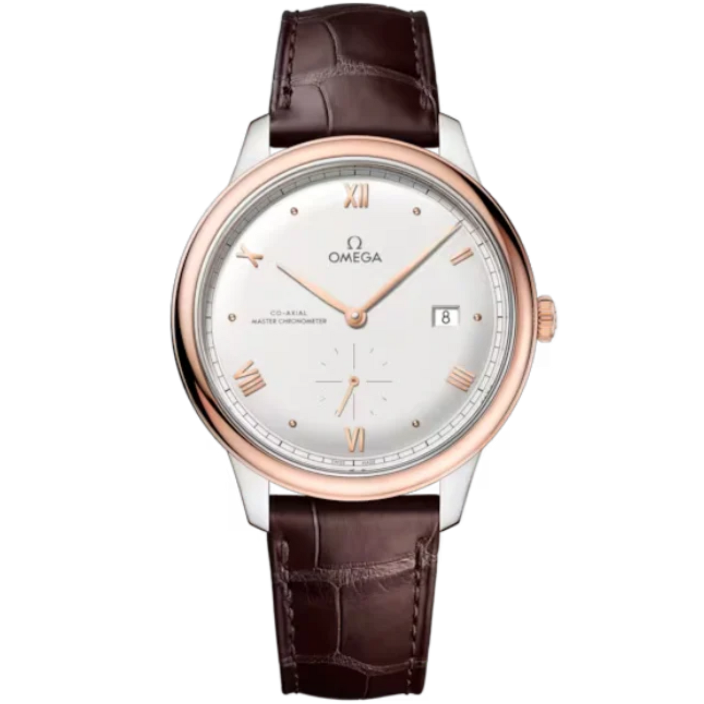 DE VILLE PRESTIGE 41 MM STAINLESS STEEL - SEDNA™ GOLD WITH SILVER DIAL