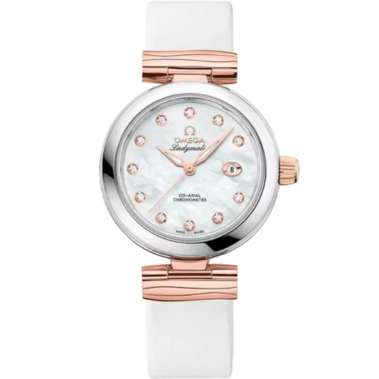 DE VILLE LADYMATIC 34 MM STAINLESS STEEL - SEDNA™ GOLD WITH MOTHER OF PEARL DIAL
