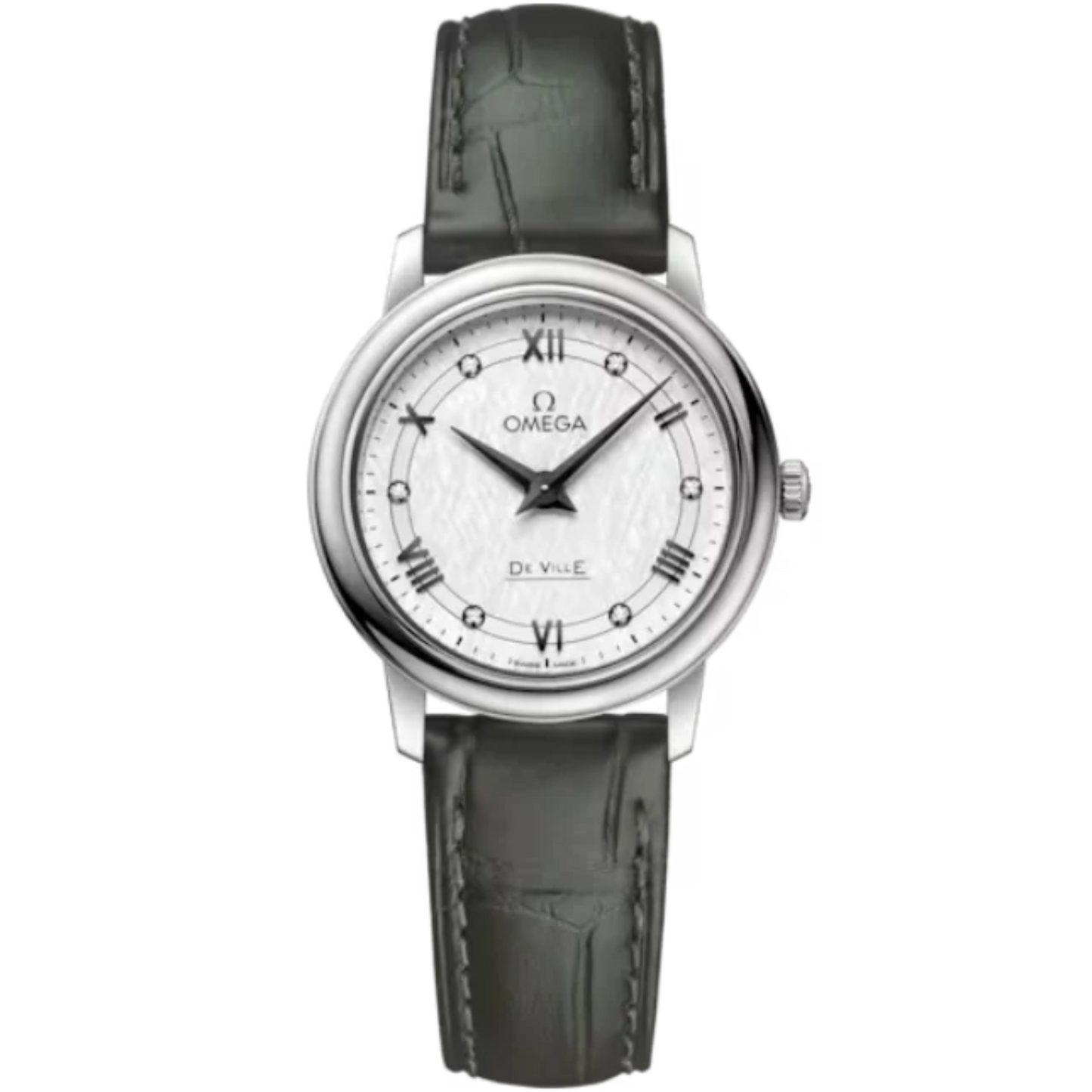 DE VILLE PRESTIGE 27 MM STAINLESS STEEL WITH SILVER DIAL