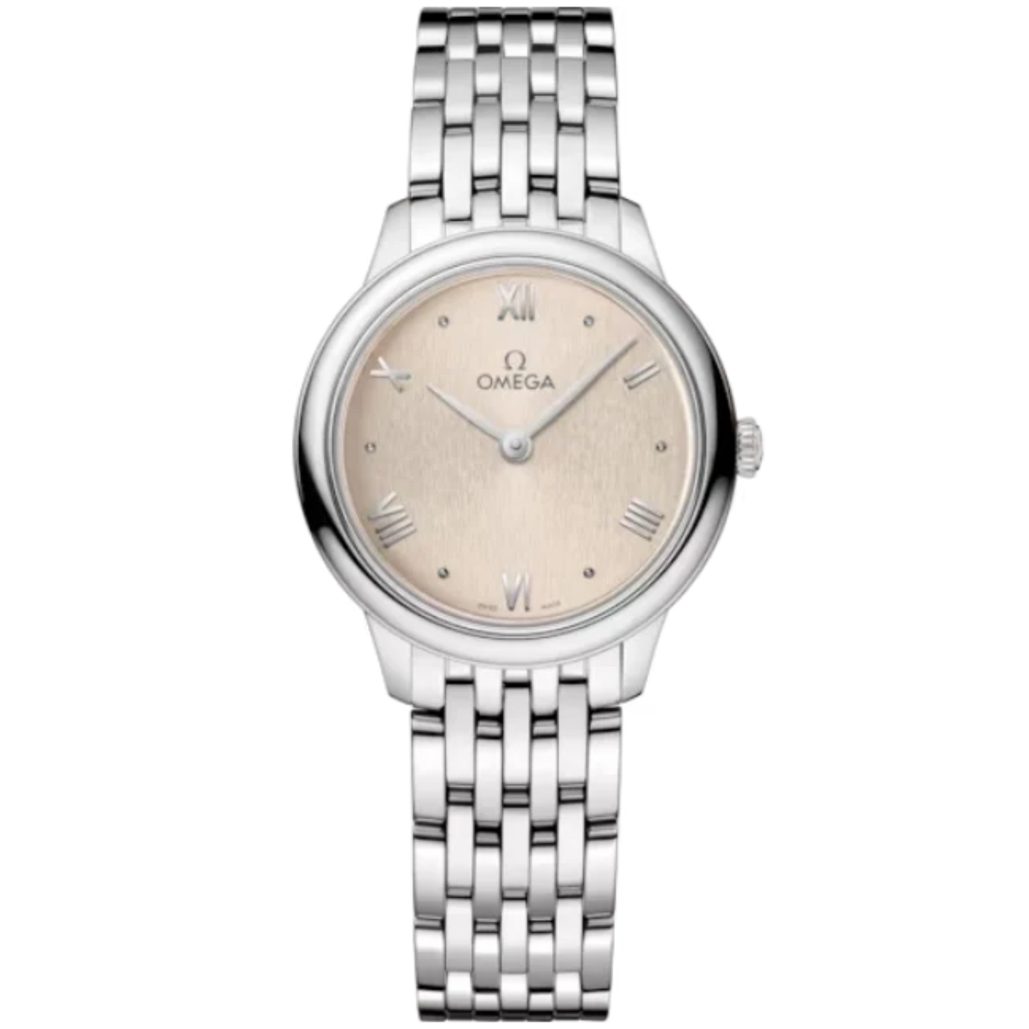 DE VILLE PRESTIGE 27 MM STAINLESS STEEL WITH LINEN DIAL