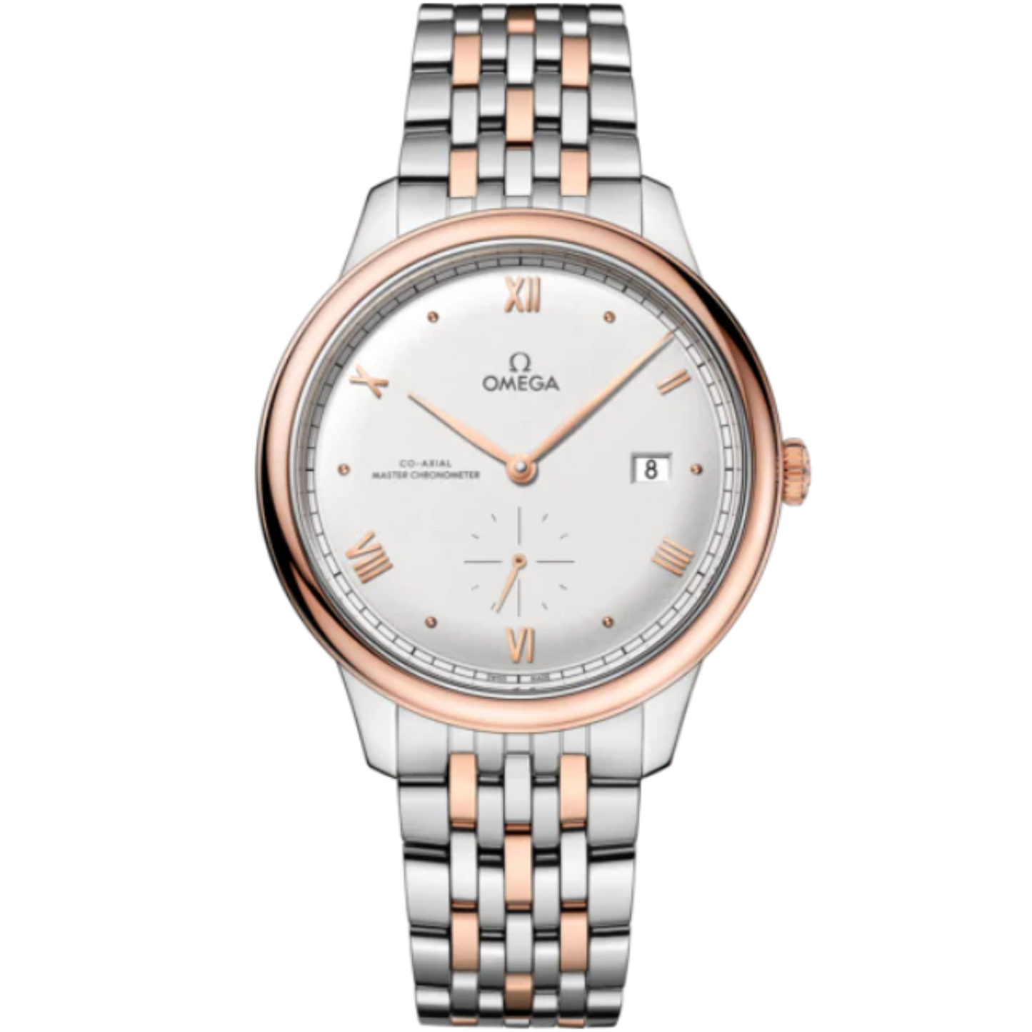 DE VILLE PRESTIGE 41 MM STAINLESS STEEL - SEDNA™ GOLD WITH SILVER DIAL
