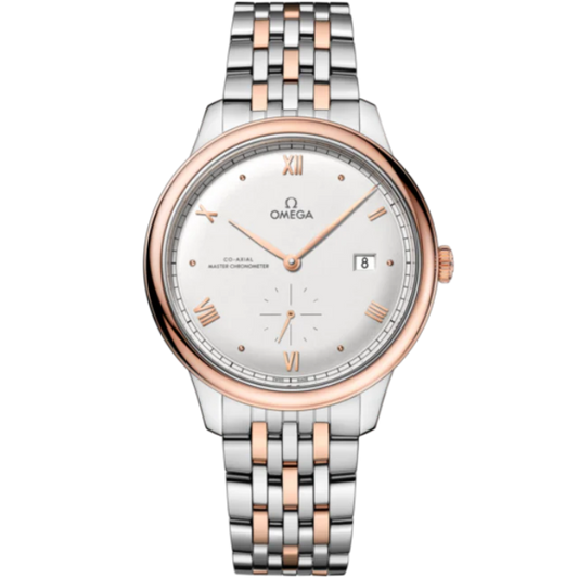 DE VILLE PRESTIGE 41 MM STAINLESS STEEL - SEDNA™ GOLD WITH SILVER DIAL