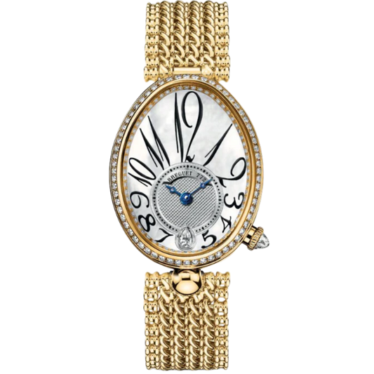 REINE DE NAPLES 8918 36 MM YELLOW GOLD WITH MOTHER OF PEARL DIAL