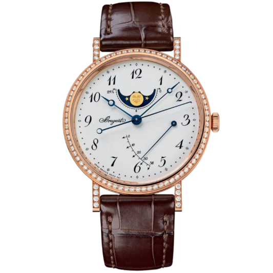 CLASSIQUE 8788 36 MM 18K ROSE GOLD WITH WHITE "GRAND FEU" ENAMEL DIAL