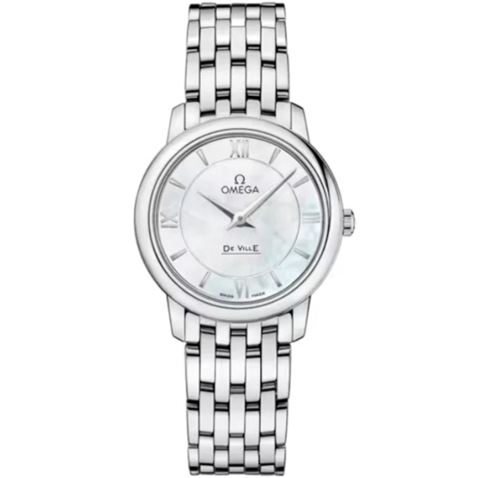 DE VILLE PRESTIGE 27 MM STAINLESS STEEL WITH MOTHER OF PEARL DIAL