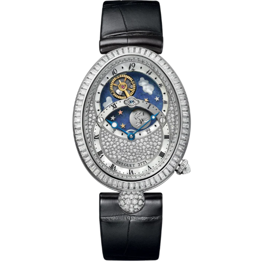 REINE DE NAPLES JOUR/NUIT 8999 42 MM 18K WHITE GOLD WITH BLUE DIAL