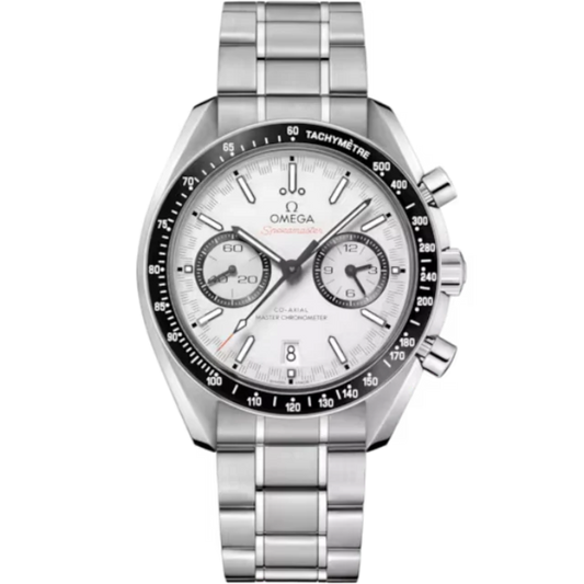 SPEEDMASTER RACING 44 MM STAINLESS STEEL WITH WHITE DIAL