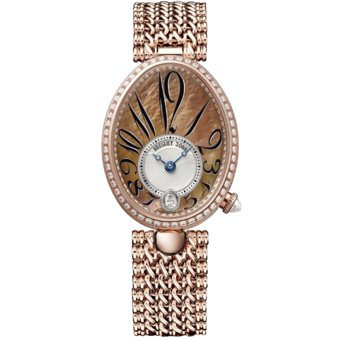 REINE DE NAPLES 8918 36 MM ROSE GOLD WITH PINK MOTHER OF PEARL DIAL