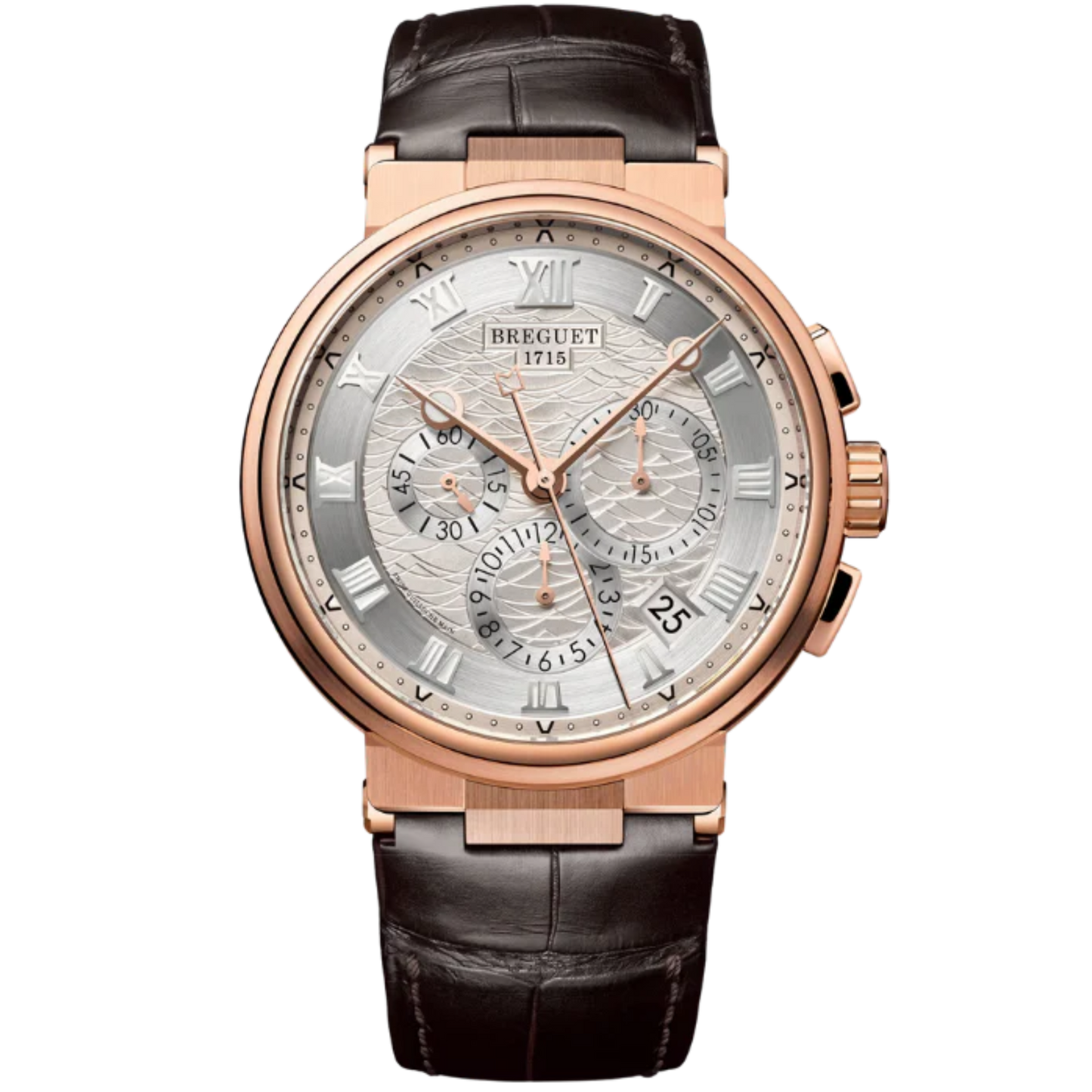 MARINE CHRONOGRAPHE 5527 42 ROSE GOLD WITH SILVER DIAL