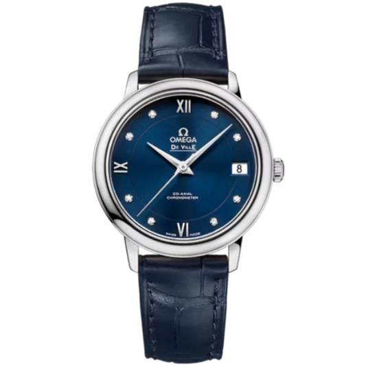 DE VILLE PRESTIGE 33 MM STAINLESS STEEL WITH BLUE DIAL