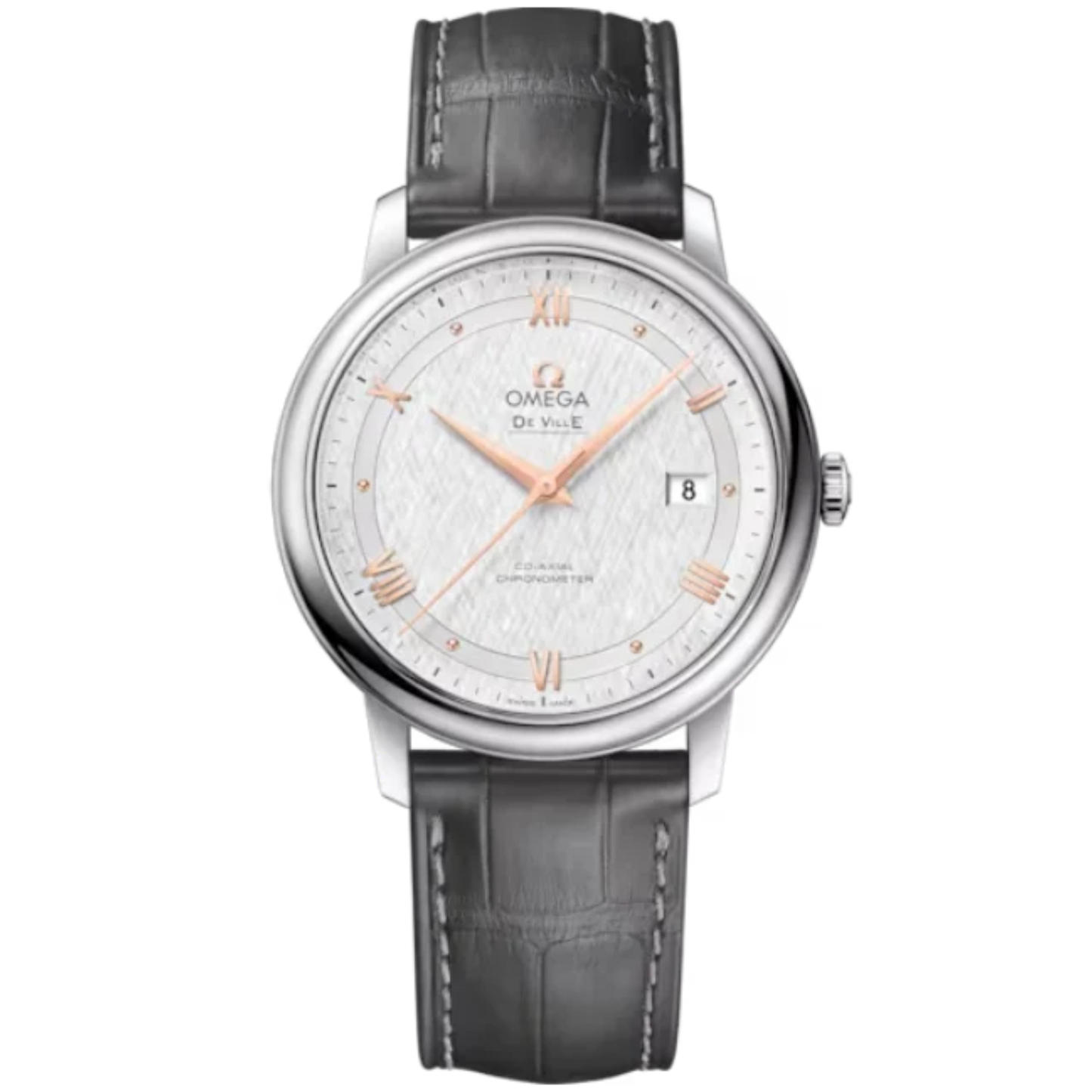 DE VILLE PRESTIGE 39 MM STAINLESS STEEL WITH SILVER DIAL