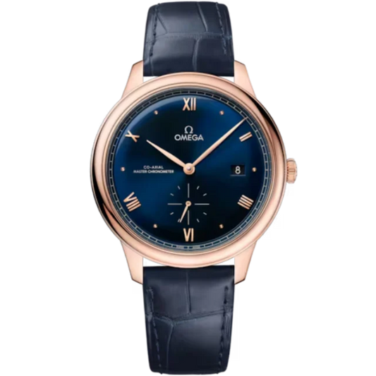 DE VILLE PRESTIGE 41 MM SEDNA™ GOLD WITH BLUE DIAL