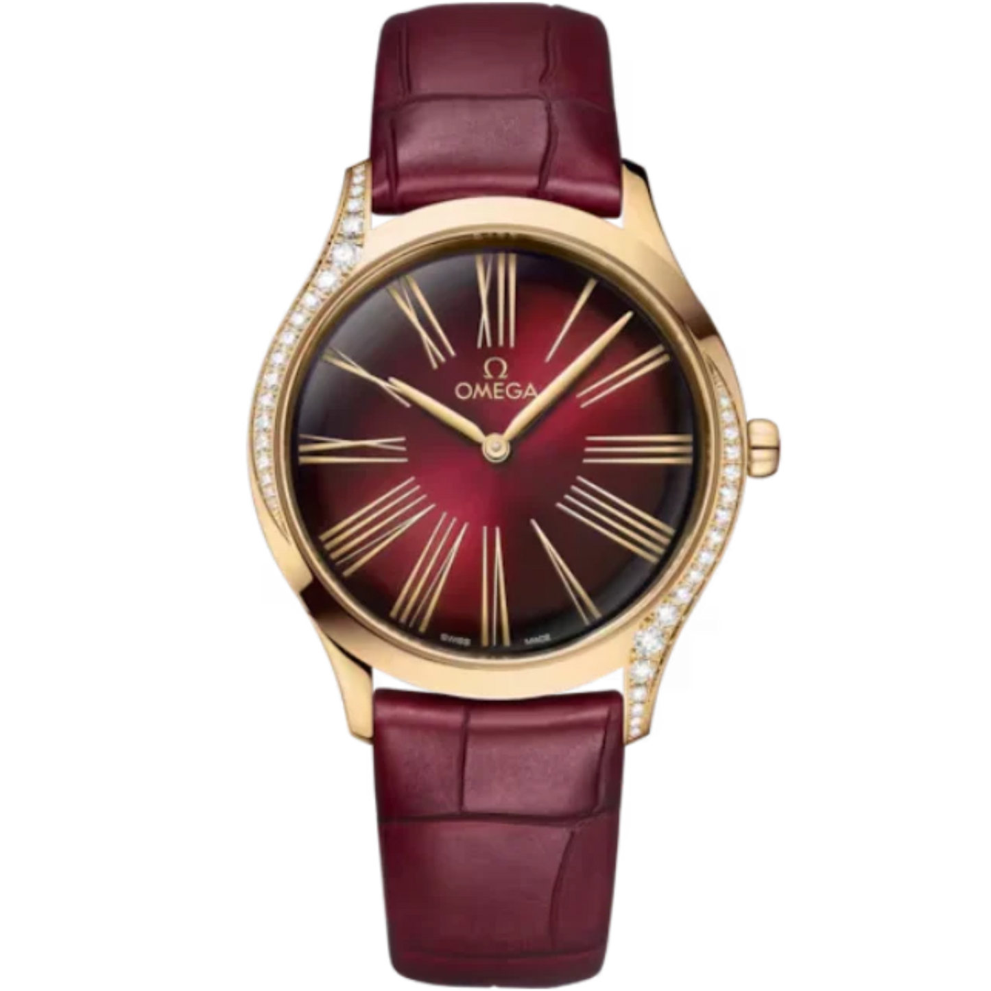 DE VILLE TRÉSOR 36 MM MOONSHINE™ GOLD WITH RED DIAL