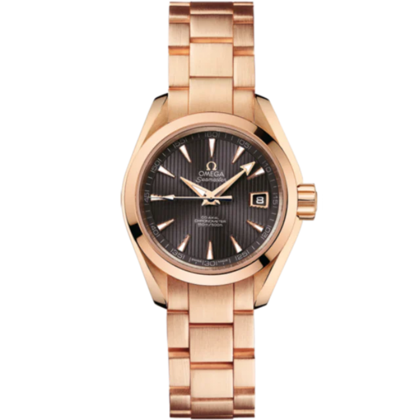 SEAMASTER AQUA TERRA 150M 30 MM RED GOLD WITH GREY DIAL